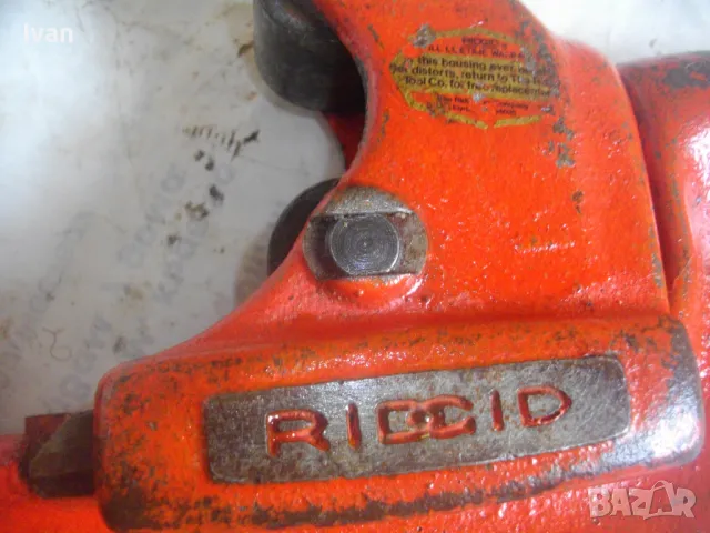 3 Цола RIDGID №23-3" Made in USA Тръборез масивен рязне стоманени тръби 68см/6,0кг/захват 11см , снимка 5 - Други инструменти - 47325809