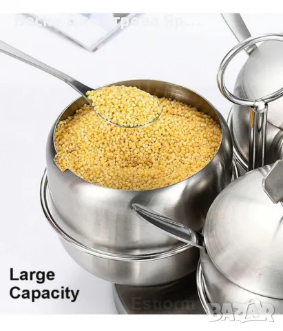 Комплект буркани за подправки от неръждаема стомана, снимка 5 - Аксесоари за кухня - 48347269