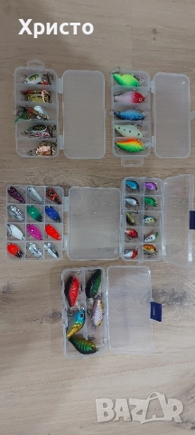 Нови примамки за спининг риболов, воблери, блесни, клатушки, въртящи блесни , снимка 4 - Такъми - 52327447