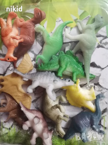 12 бр малки динозаври динозавър пластмасови фигурки играчки за игра и украса торта