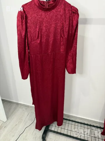 Дълга червена рокля , снимка 15 - Рокли - 48399870