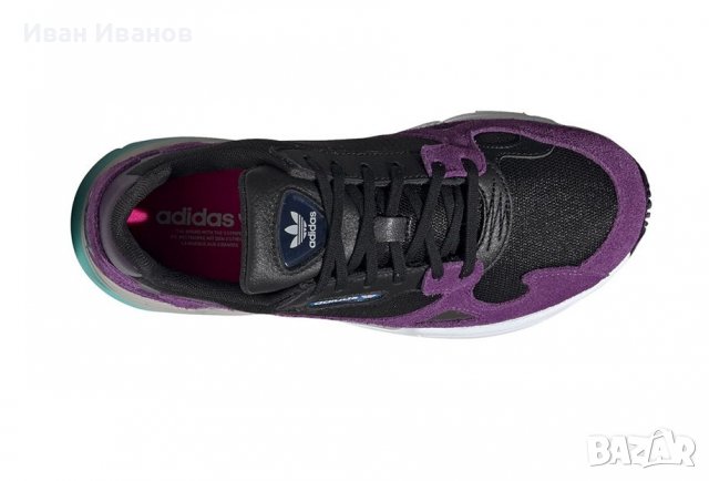 оригинални маратонки Adidas  Falcon Black Purple  номер 41-41,5, снимка 8 - Маратонки - 39989875
