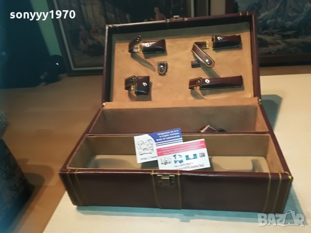 vertini-italy-висококачествен кожен куфар-35х21х13см, снимка 5 - Колекции - 29215759