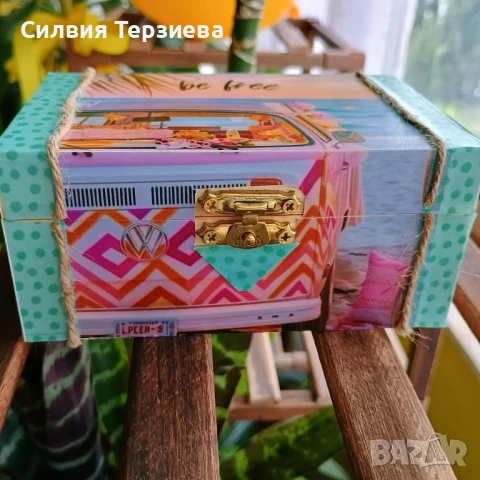 Ръчно изработена дървена кутия "Casablanca", снимка 2 - Декорация за дома - 50609077