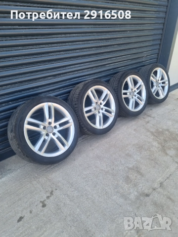 Оригинални Ауди джанти 18 с гуми дот 22, снимка 2 - Гуми и джанти - 51500693