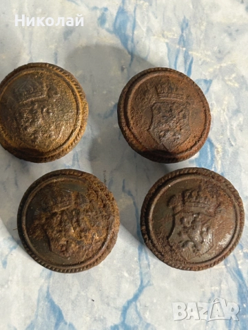 Лот Български Царски Копчета и Част от Тока, снимка 4 - Антикварни и старинни предмети - 52311098
