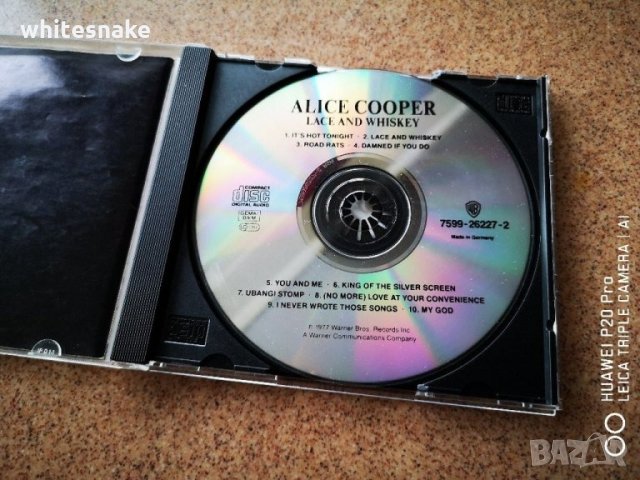 Alice Cooper "Lace And Wiskey",CD,Album 1977,Warner Bros Records , снимка 2 - CD дискове - 31075946