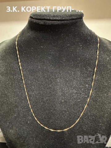 Златен синджир 14к, 2гр, снимка 3 - Колиета, медальони, синджири - 53057825
