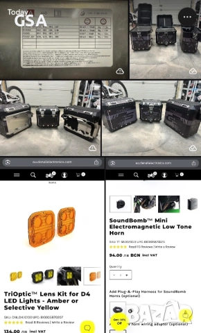 Части BMW R1250GSA 2013-2023 denali,куфари,камера,innovv,camsmart