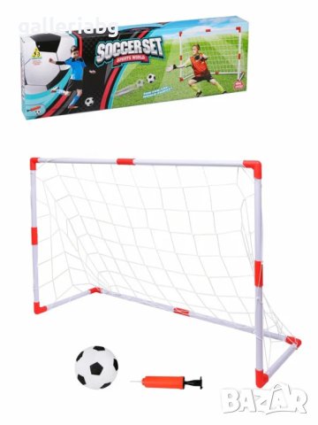 Футболна врата с топка за игра 