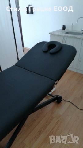 Електрическа кушетка Wenga (1мотор) 194 x 75 x 66/92 см - черна/бяла, снимка 10 - Кушетки - 34091216