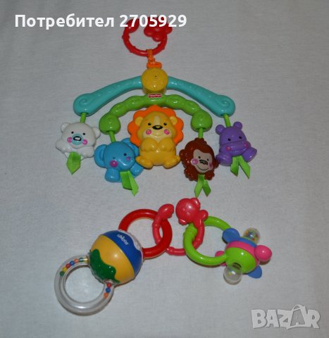 Fisher-Price, Chicco и др. играчки за 0-3 г. дете, снимка 4 - Други - 38748157