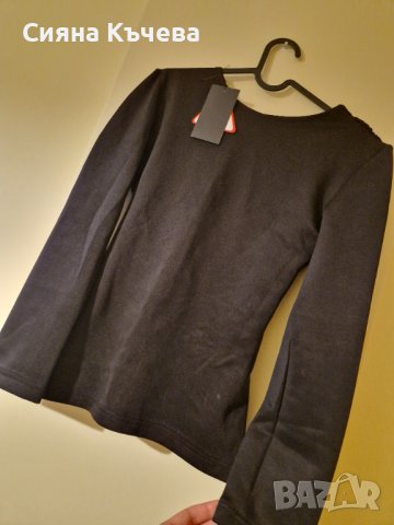 НОВО! Дамска блуза с ефект на гърба, снимка 2 - Блузи с дълъг ръкав и пуловери - 42910465