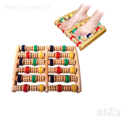 Дървен масажор за стъпала, снимка 1