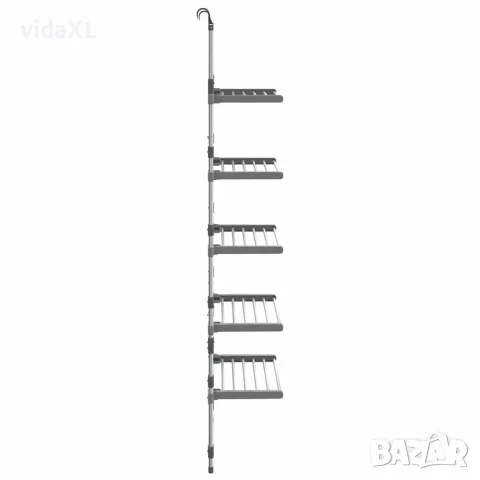 vidaXL Сушилник на 5 нива, алуминий, снимка 4 - Сушилници - 56147141