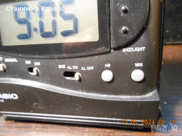 Casio PQ 12 alarm clock vintage, снимка 4 - Други - 51048643