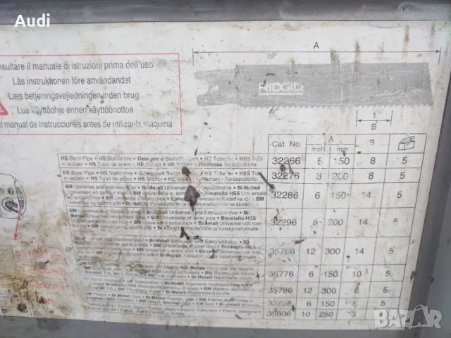 Електрическа ножовка-саблен трион  RIDGID 550-1  мощност: 1200W  5.3А  За рязане на метал, дърво, пл, снимка 3 - Други инструменти - 49746812