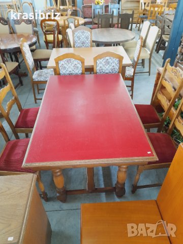 К-т Масивна маса с 4 стола внос от Германия 
