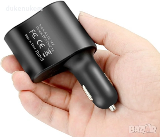 3 в 1 авто адаптер за запалка 12V/24V с 2x USB – до 120W, снимка 7 - Аксесоари и консумативи - 53268554