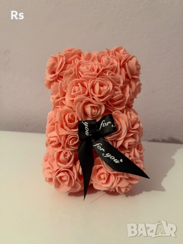 Мече от рози със панделка, снимка 6 - Изкуствени цветя - 53067253