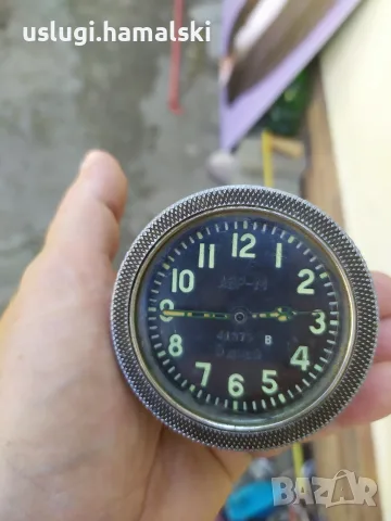 Стар военен танков часовник, снимка 2 - Антикварни и старинни предмети - 55750292