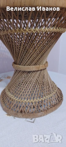 Плетена кошница ратанова за декорация. Перфектно състояние., снимка 7 - Декорация за дома - 50749859