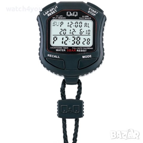 НОВ ХРОНОМЕТЪР CASIO И Q&Q. ПРОФЕСИОНАЛНИ СПОРТНИ ХРОНОМЕТРИ QQ HS45J КАСИО HS-80TW-1EF STOPWATCH, снимка 4 - Спортна екипировка - 20968282
