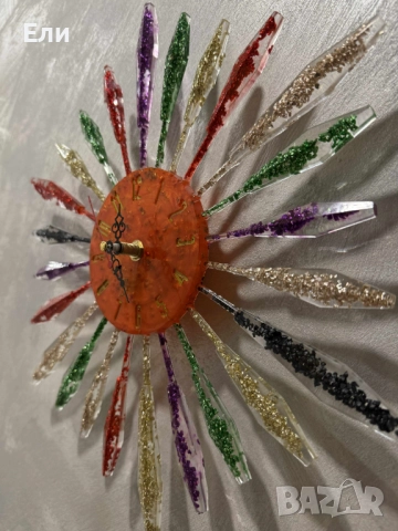 Часовник - слънце - уникална ръчна изработка, снимка 8 - Стенни часовници - 52967940