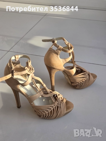 Кожени сандали на платформа Top shop, 39 номер, снимка 2 - Сандали - 52965170