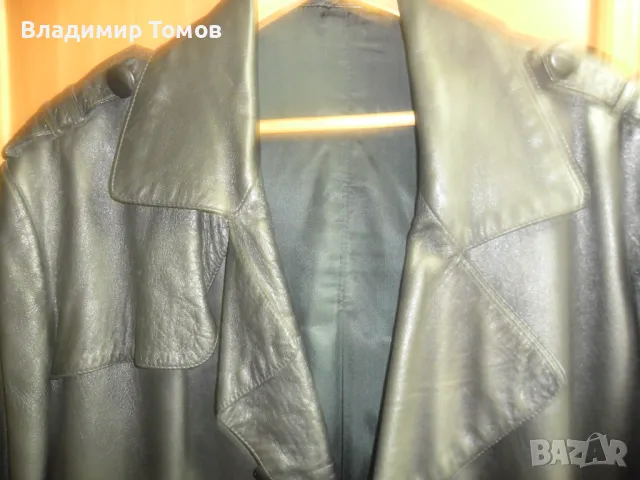 мъжко кожено манто, снимка 2 - Сака - 48070805