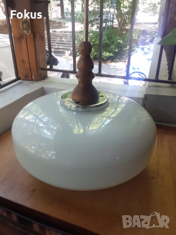 Стар български абажур полилей от соца, снимка 2 - Антикварни и старинни предмети - 53273839