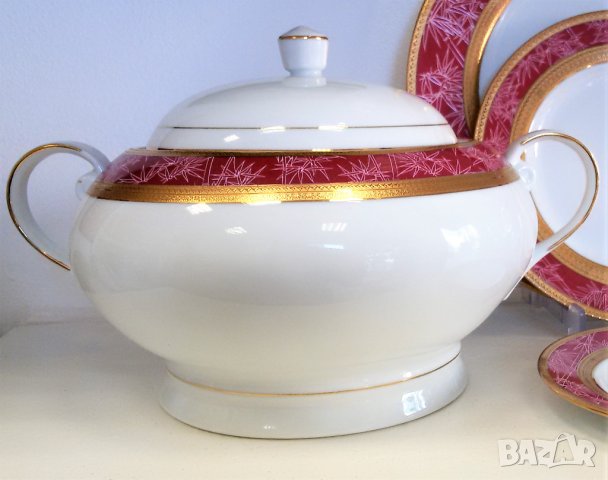 Сервиз за хранене GOLD за 8 човека - 47 части за съдомиялна машина, снимка 5 - Сервизи - 35376392