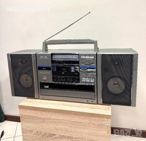 🔉Ретро радиокасетофон с грамофон JVC DC-7🔉, снимка 2 - Радиокасетофони, транзистори - 53225251