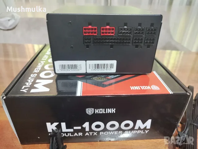 Продавам работещо захранване KOLINK KL-1000M - 1000W - 80 PLUS BRONZE, снимка 2 - Захранвания и кутии - 55979833
