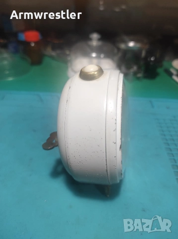 Ретро Немски Механичен Часовник Будилник Junghans, снимка 3 - Антикварни и старинни предмети - 54000868