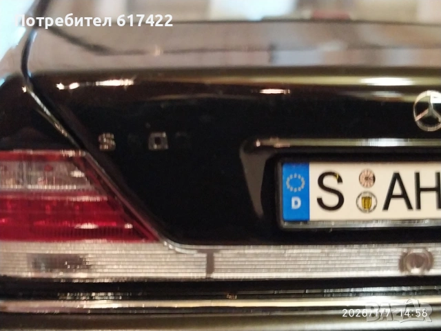 1:18 Метален модел на Mercedes Benz S 600 /1997/ W140 , Norev, снимка 16 - Колекции - 53023062
