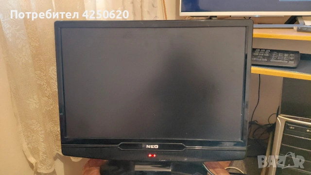 Малък лед телевизор монитор нео 22 инча с тънка жълта черта, снимка 10 - Телевизори - 54182052