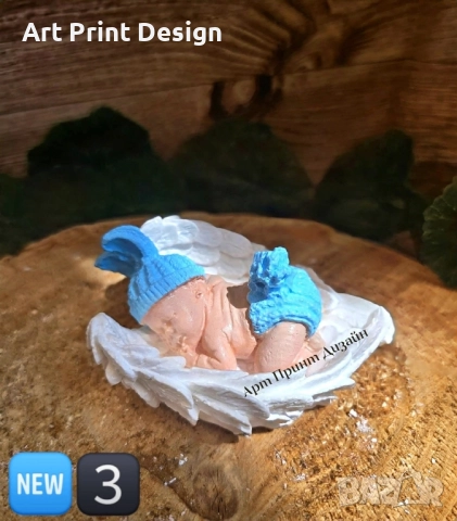 ~•°Гипсови фигурки "Спящо бебче"°•~, снимка 2 - Фигурки - 48672575