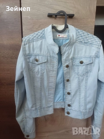 Дамско дънково якенце