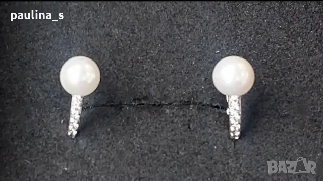 Четири броя / Сребърни обеци с циркони на Пандора / проба 925s / Южна Корея , снимка 12 - Обеци - 33416237