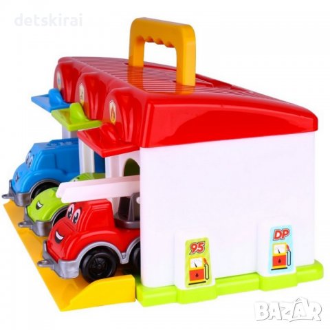 Гараж - катапулт с 3 коли, снимка 4 - Коли, камиони, мотори, писти - 37659971