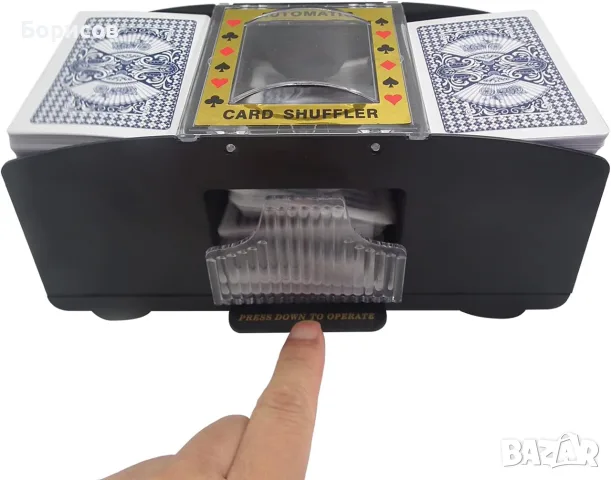 Automatic Card Shuffler (автоматична машина за разбъркване на карти), снимка 7 - Карти за игра - 56256304