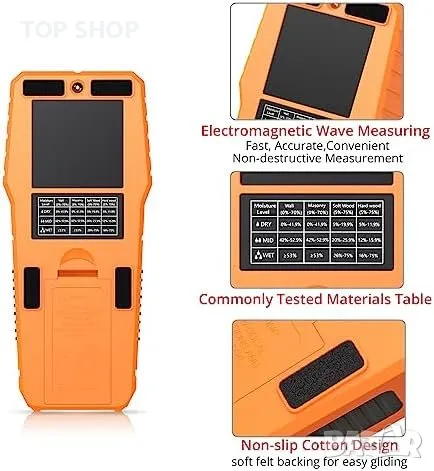 Нов Влагомер Детектор за влага стенна зидария твърда дървесина с чанта, снимка 3 - Други стоки за дома - 49444026