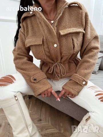 Дамско късо преходно яке, 7цвята , снимка 2 - Якета - 53102403