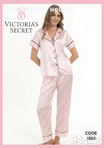 Victoria's Secret Дамски Сатенени Пижами Виктория Сикрет - Налични Различни Цветове Код SK711, снимка 2 - Пижами - 53146383