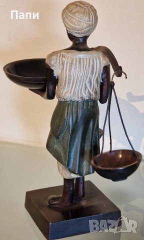 Бронзова винтидж скулптура от средата на 20-ти век, снимка 2 - Антикварни и старинни предмети - 42753649