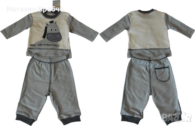 Памучен комплект за бебе момченце, снимка 3 - Комплекти за бебе - 44395983