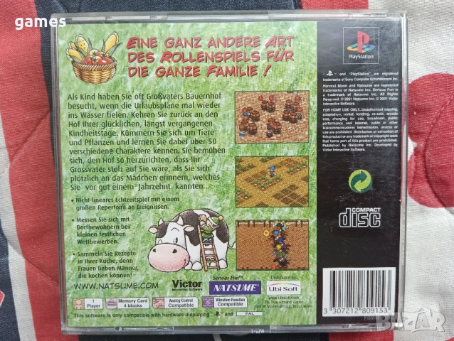 Harvest Moon: Back to Nature за PS1, снимка 2 - Игри за PlayStation - 51632535