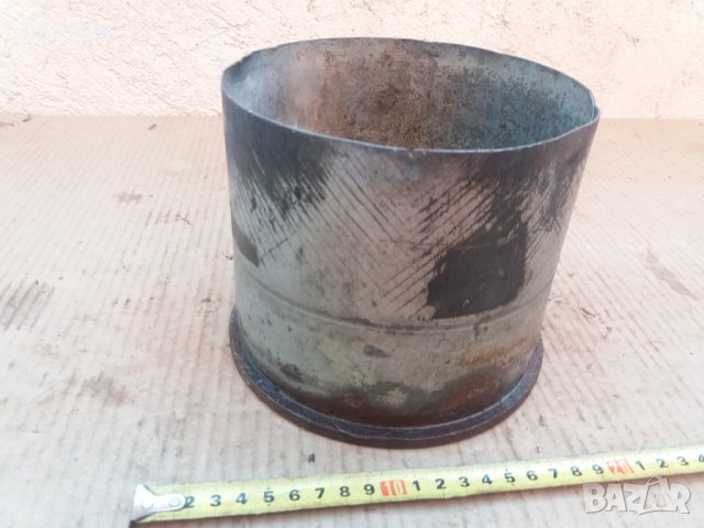 масивна метална гилза от танк, подходяща за саксия и др. , снимка 6 - Антикварни и старинни предмети - 37340677