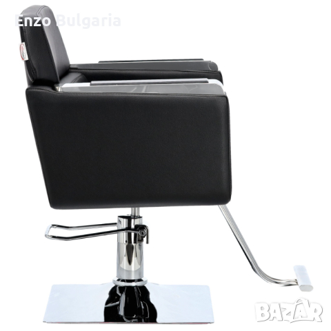 Хидравличен въртящ се фризьорски стол Bella за фризьорски салон с поставка за крака FJ-83014-BLACK f, снимка 3 - Фризьорски столове - 44042633